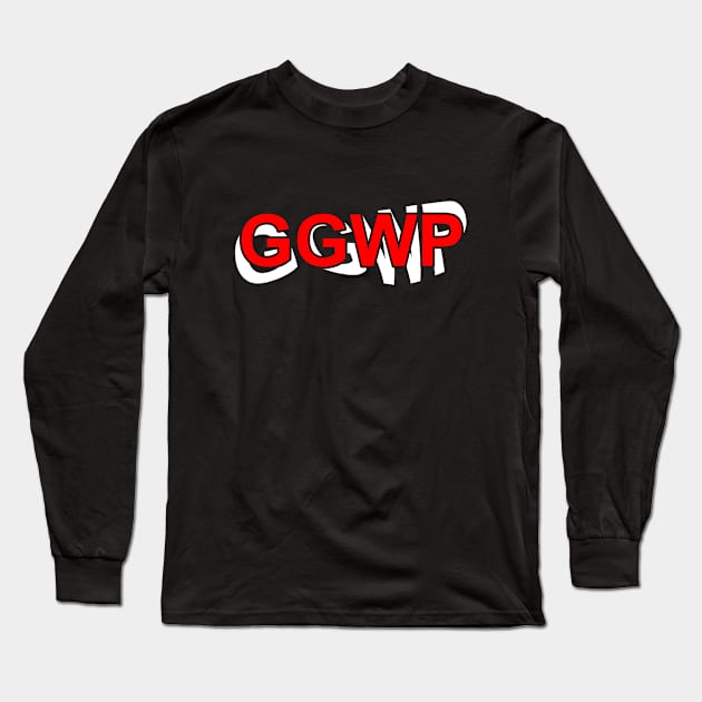 Gamer T Shirt - GGWP Long Sleeve T-Shirt by muupandy